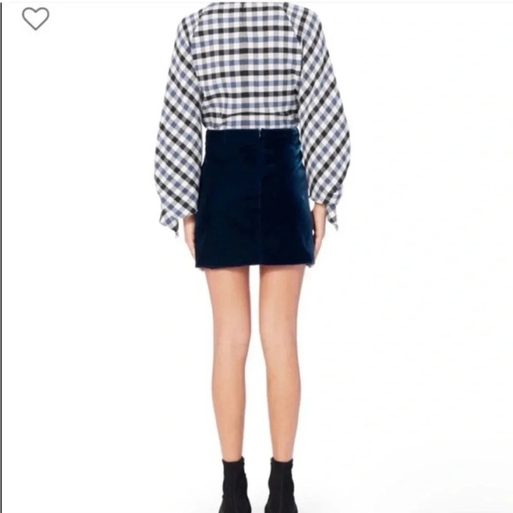 10 Crosby Derek Lam velour drape mini skirt - Picture 13 of 13